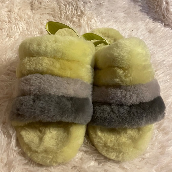 Ugg Fluff Yeah Genuine Shearling Slingback Sandal - Picture 3 of 7